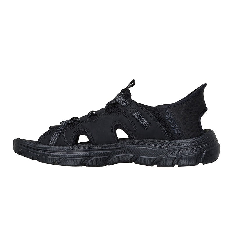 Skechers slip-in herresandal - Sort