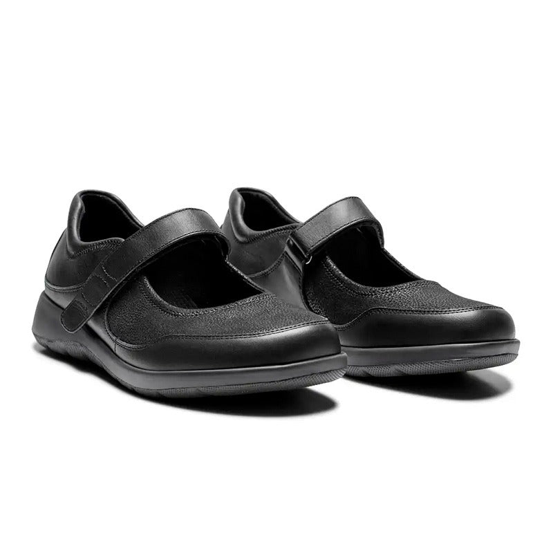 New Feet ballerina med stretch - Sort