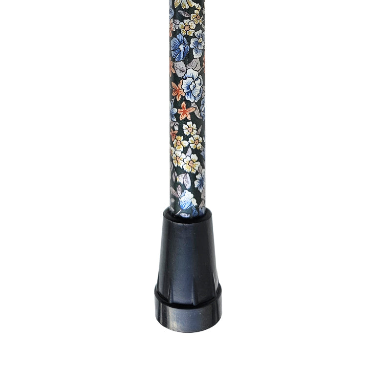 Cane, adjustable height, Liberty flowers