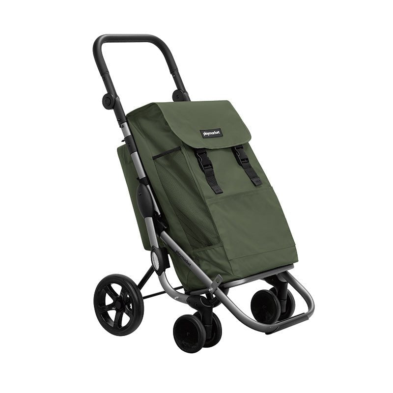 Go Plus indkøbsvogn med termorum - Oliven - Seniorshop