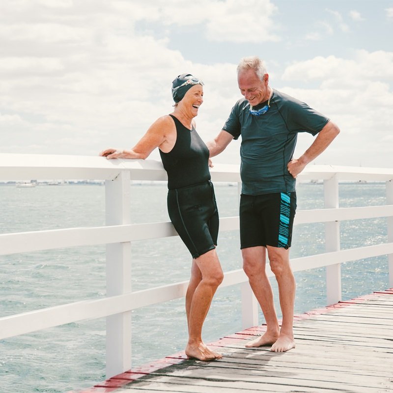 Unisex Swim Trunks, Incontinence, Aztec