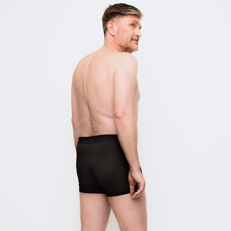Inkontinens boxershorts i mikrofiber - Sort