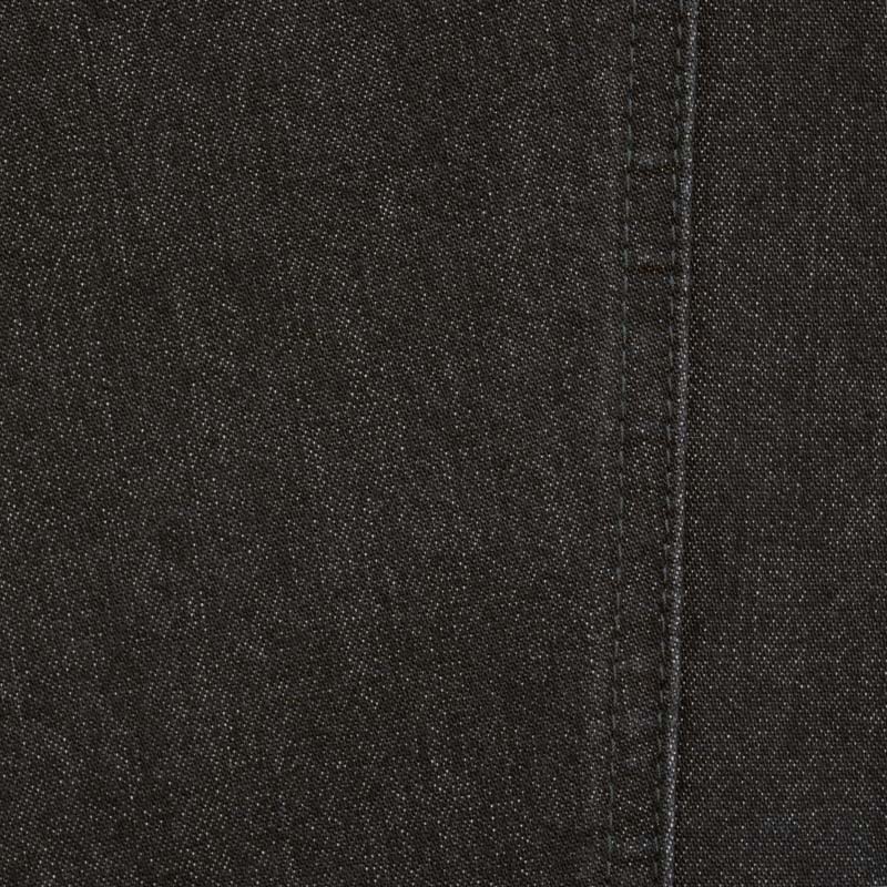 Jeans med elastik i taljen - Koksgrå/sort