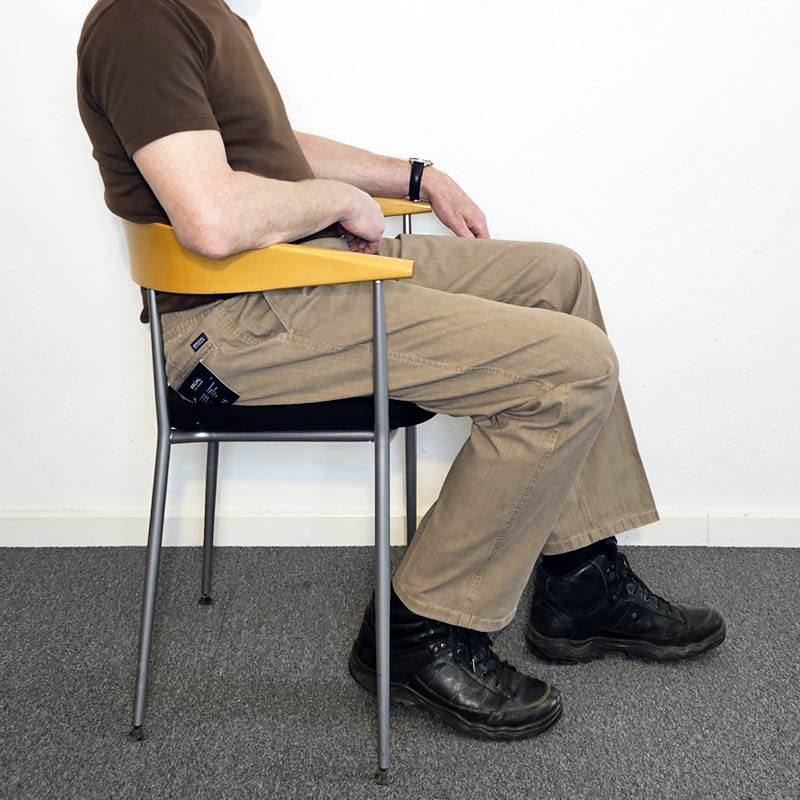 Bukser med elastisk talje - Sand