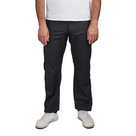 Pants with side zipper, Black