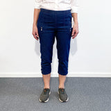 Capri Trousers, Blue Denim, Women
