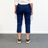 Capri Trousers, Blue Denim, Women